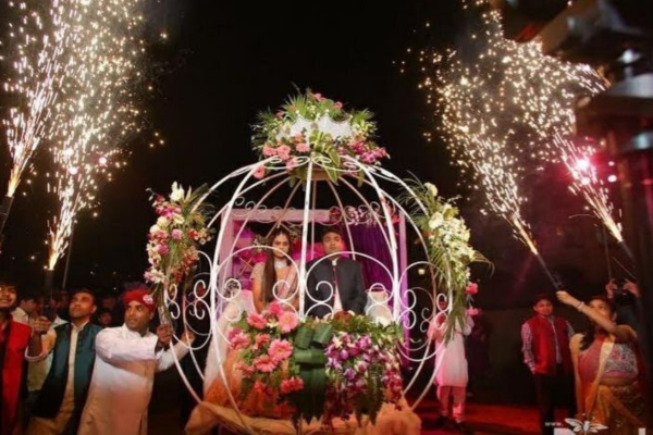 special bride and groom entry -akshara event