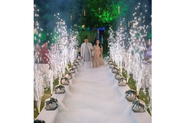 Special Entry With Cold pyro Of baby Shower 