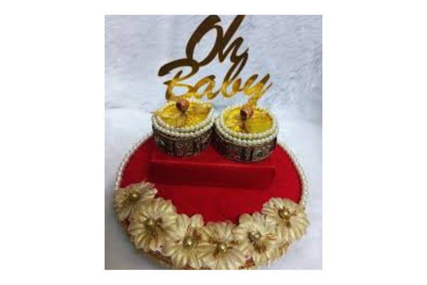  Gender Reveal With  Special Decorated Plate _Akshara Event