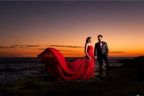 Elegant and timeless pre-wedding photography couple shoot