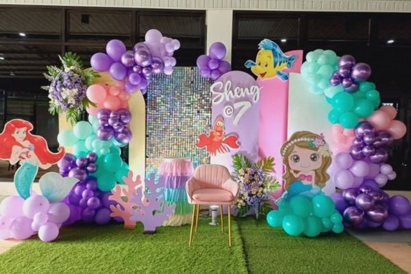  Ocean Adventure Mermaid theme birthday decoration By Akshara Event