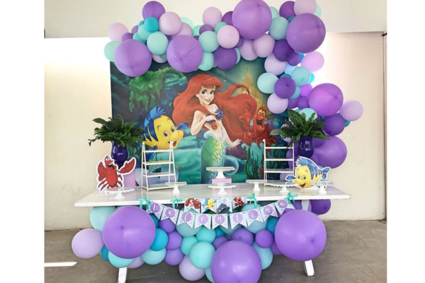  Kids Mermaid Splash birthday party decoration _Akshara Event