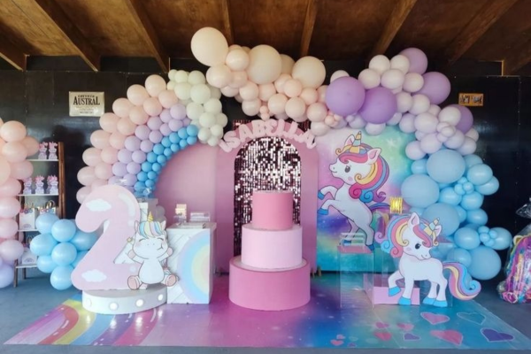 Royal Unicorn Fantasy birthday decoration package in Pune by Akshara Events
