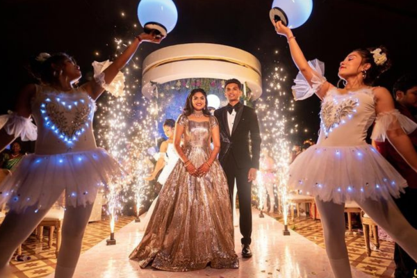 Wedding  Special Entry With Cold Pyro _Akshara event 