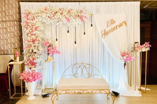 Wedding Anniversary Backdrop Decorations