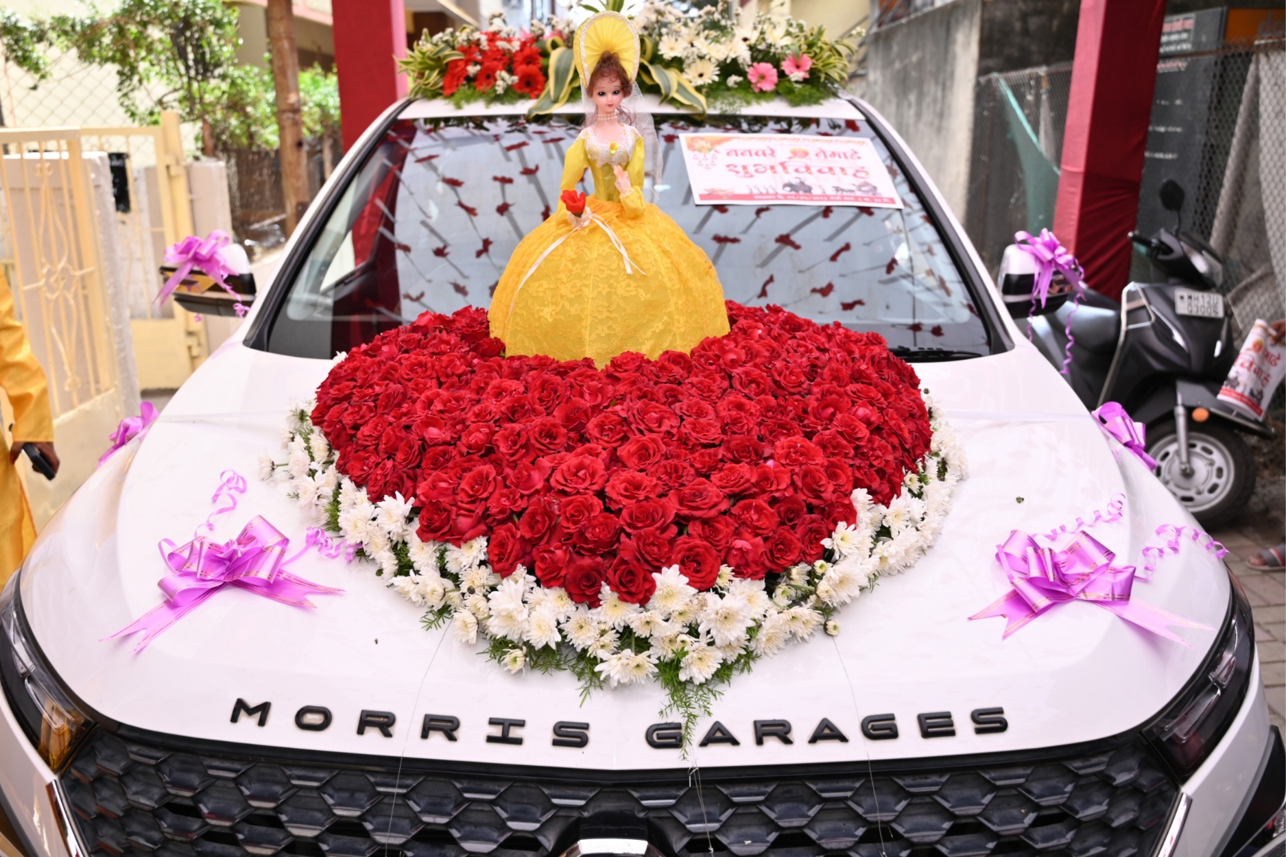 Groom Wedding car Decoration _Akshara Event 